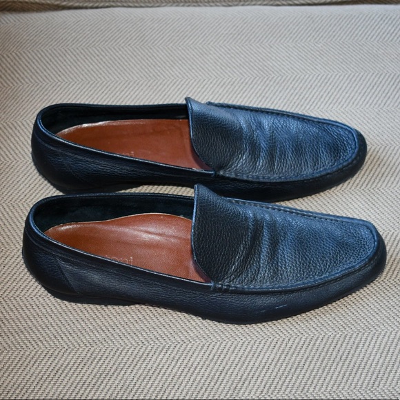 black slide on loafers